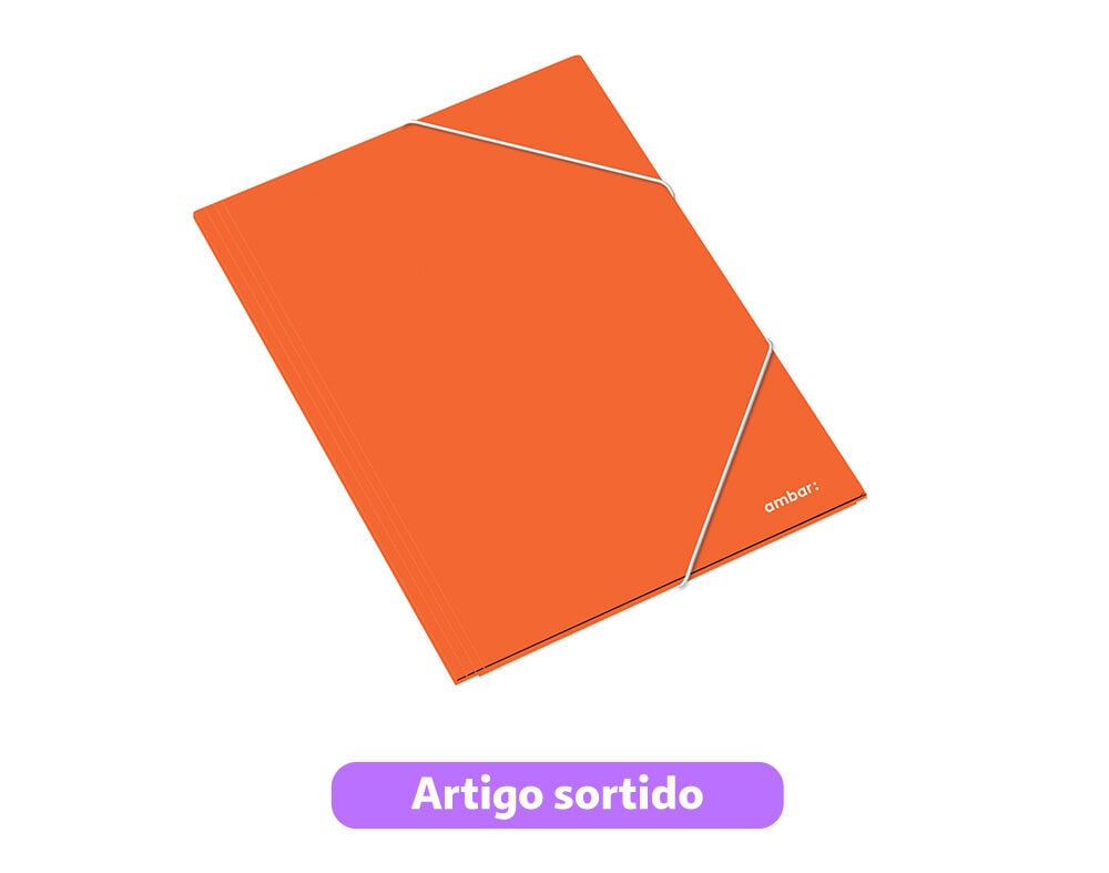CAPA COM EL&Aacute;STICO A3 AMBAR CARTOLINA CORES SORTIDAS image number 1