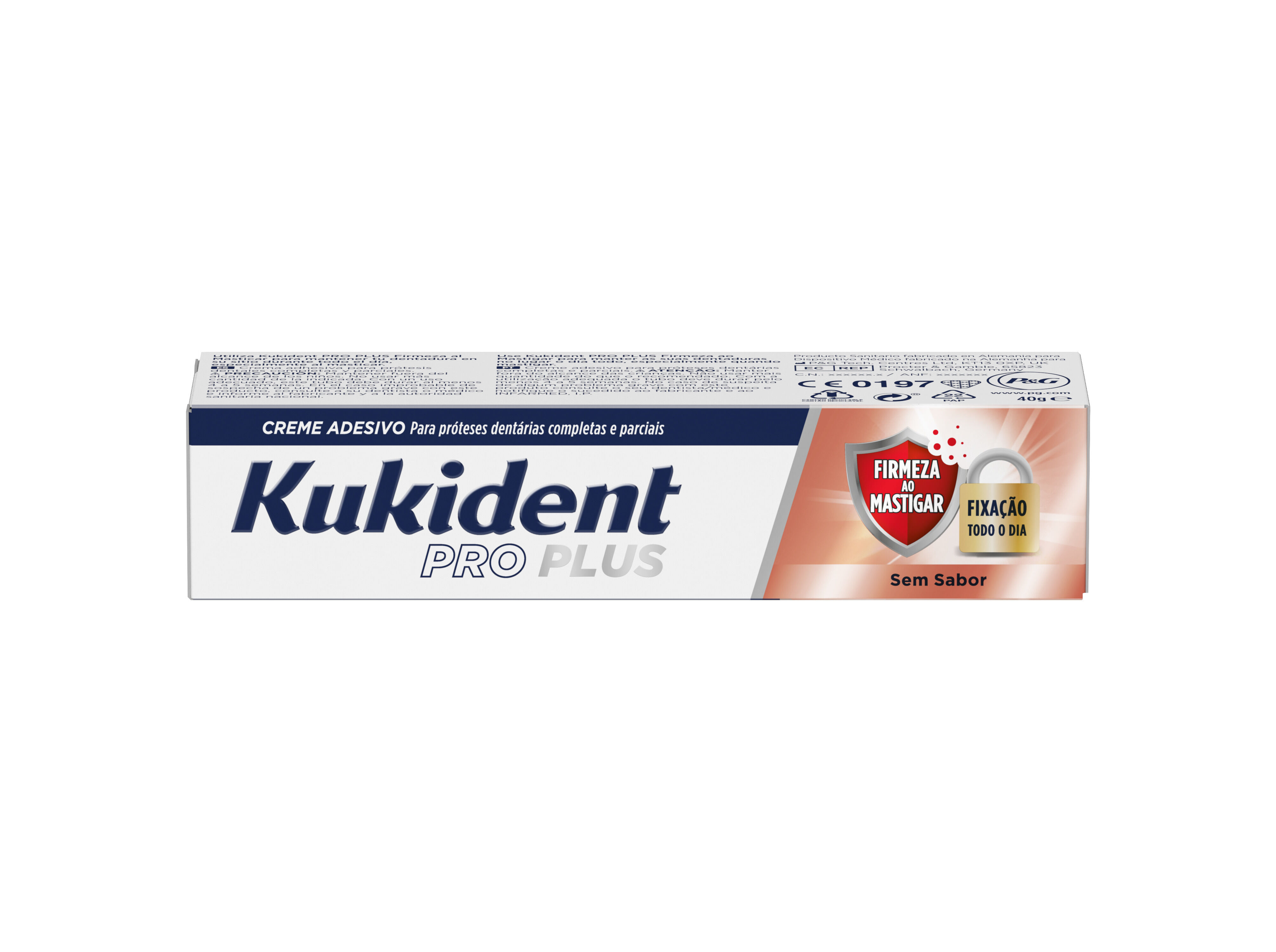 CREME KUKIDENT ADESIVO PRO DUPLA A&Ccedil;&Atilde;O 40G