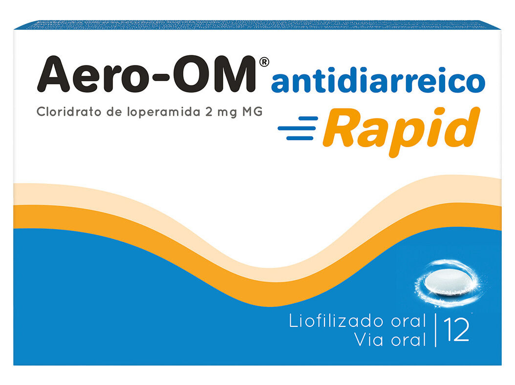 COMPRIMIDO AERO-OM ANTIDIARREICO RAPID 2MG 12UN image number 0