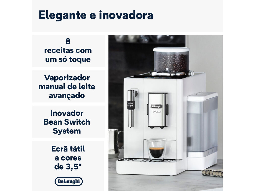 M&Aacute;QUINA DE CAF&Eacute; AUTOM&Aacute;TICA DELONGHI RIVELIA EXAM440.35.W BR RIVELIA image number 1
