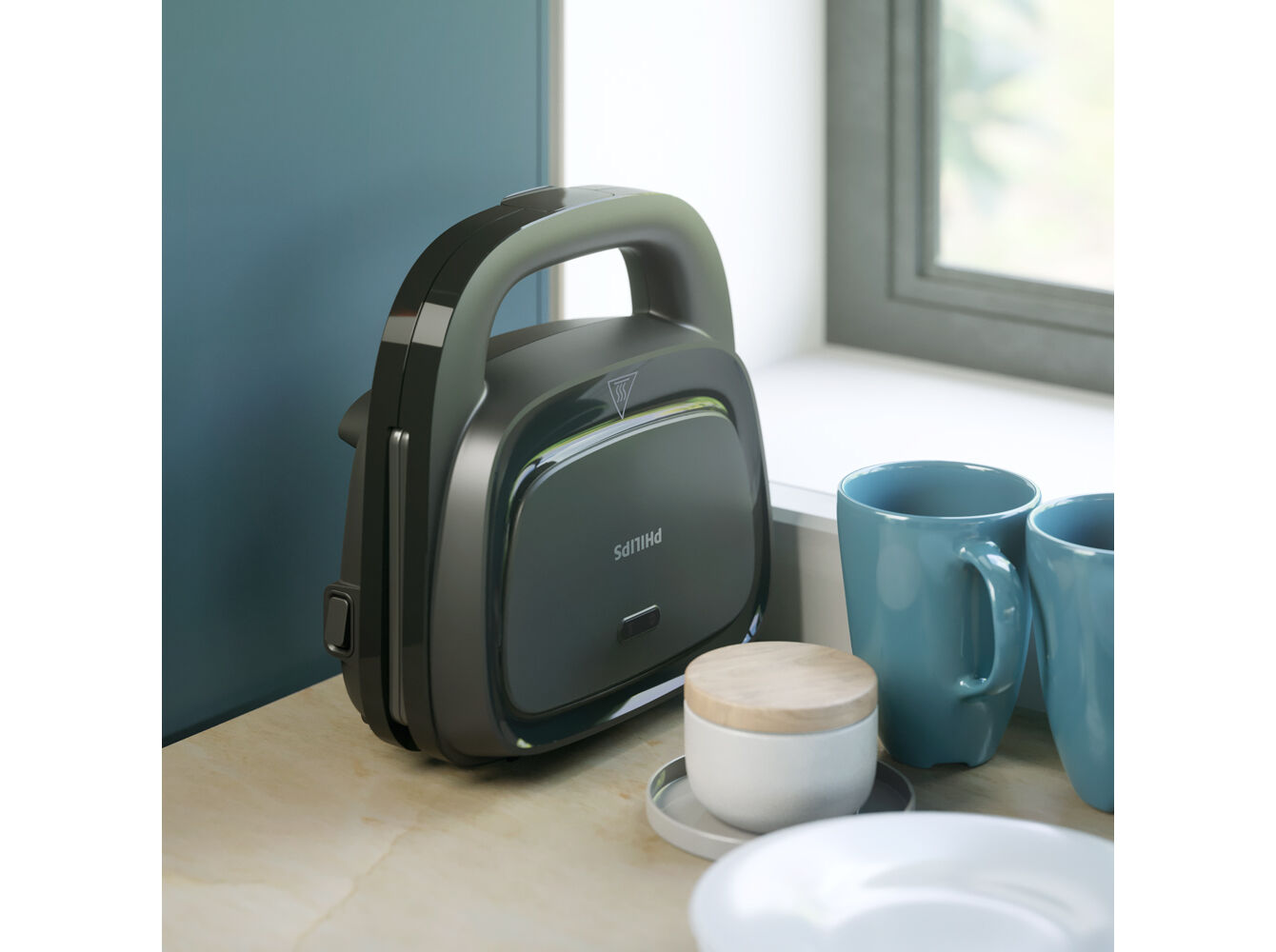 SANDWICHEIRA PHILIPS HD2330/90 750W image number 1