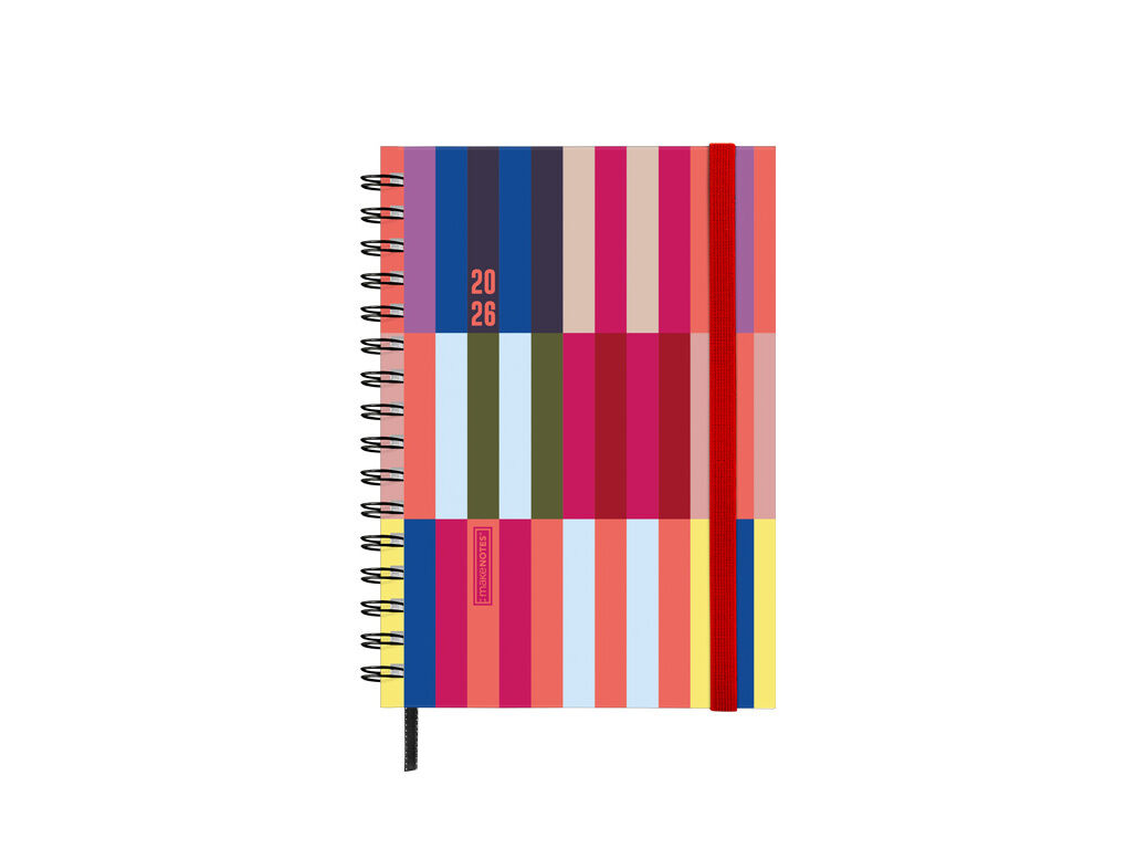 AGENDA SEMANAL 2026 A5 MAKENOTES LINES ESPIRAL 12 MESES