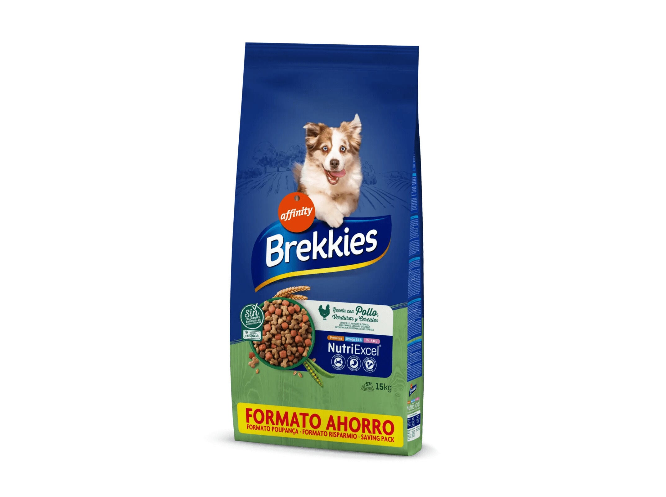 RA&Ccedil;&Atilde;O PARA C&Atilde;O BREKKIES COM FRANGO 15KG