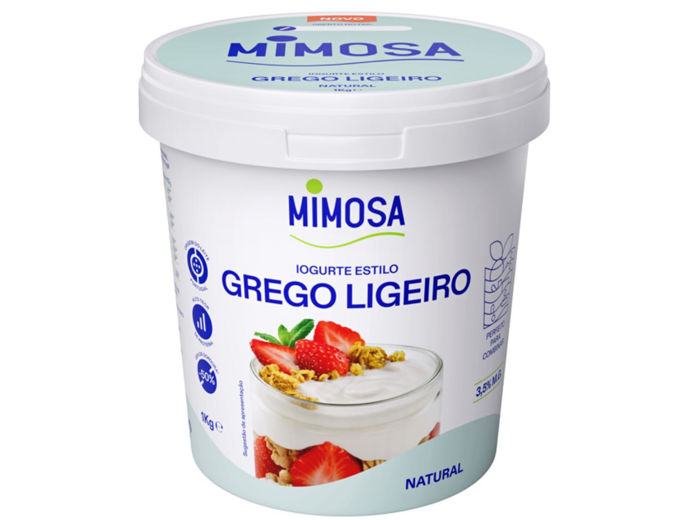 IOGURTE GREGO MIMOSA LIGEIRO 1 KG image number 0