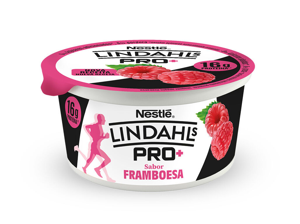 IOGURTE S&Oacute;LIDO LINDAHLS FRAMBOESA 160G