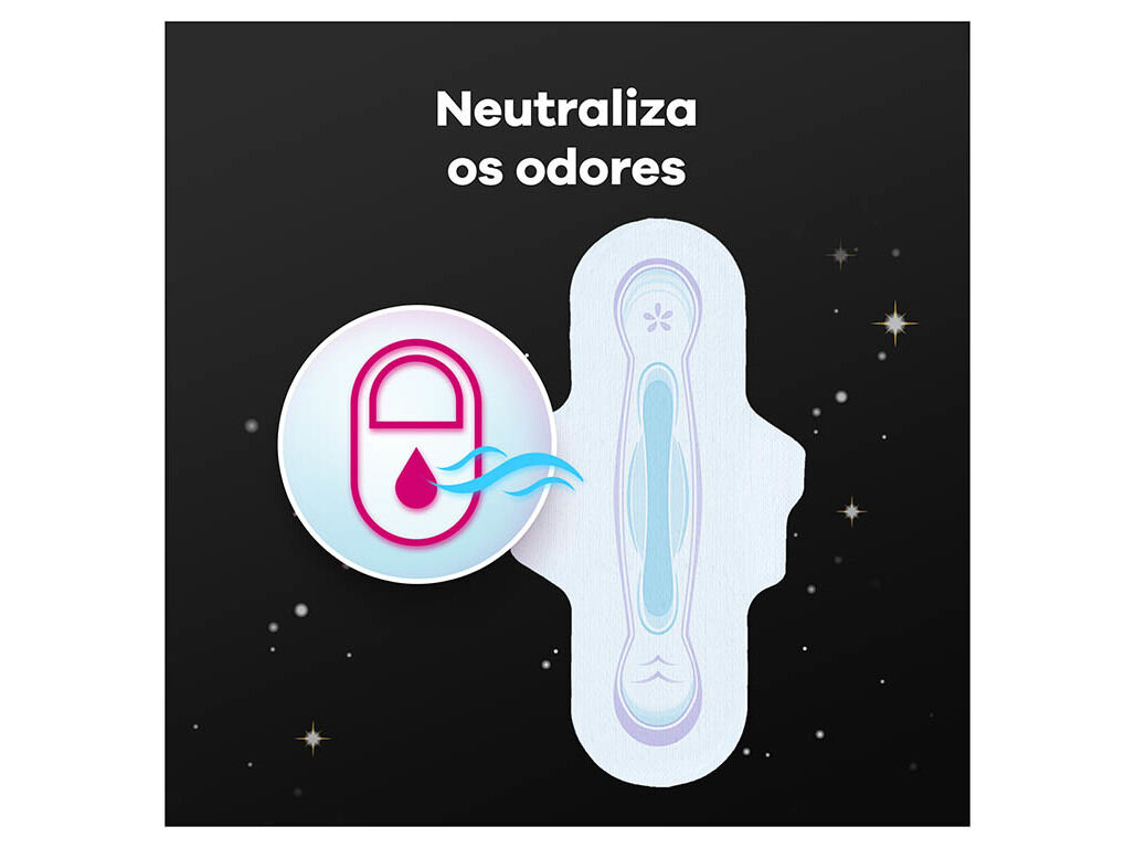 PENSOS HIGI&Eacute;NICOS ULTRAFINA NOITE COM ABAS AUSONIA 9 UN image number 5