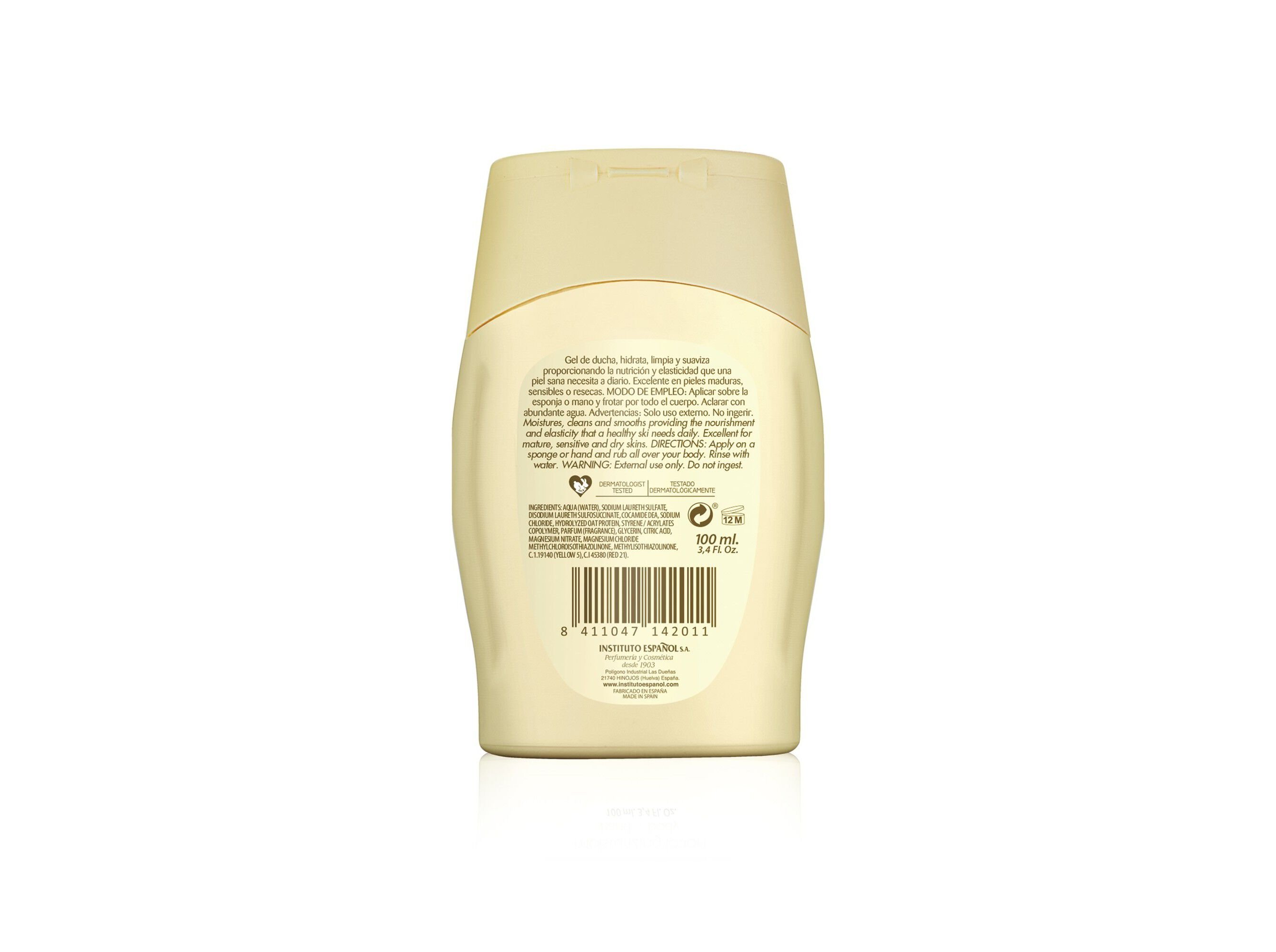 GEL DE BANHO INSTITUTO ESPA&Ntilde;OL AVEIA 100 ML image number 1
