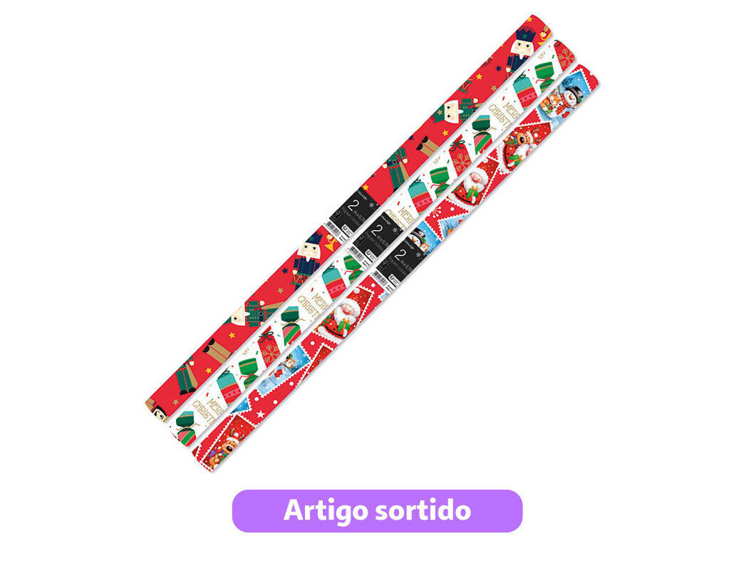 ROLO PAPEL EMBRULHO POLEGAR 5M MODELOS SORTIDOS image number 0