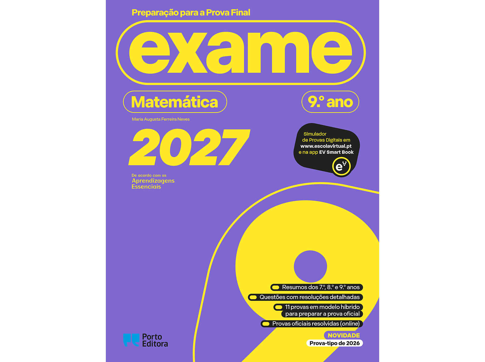 LIVRO PREPARA&Ccedil;&Atilde;O PROVA FINAL 2027 MATEM&Aacute;TICA 9&ordm; ANO
