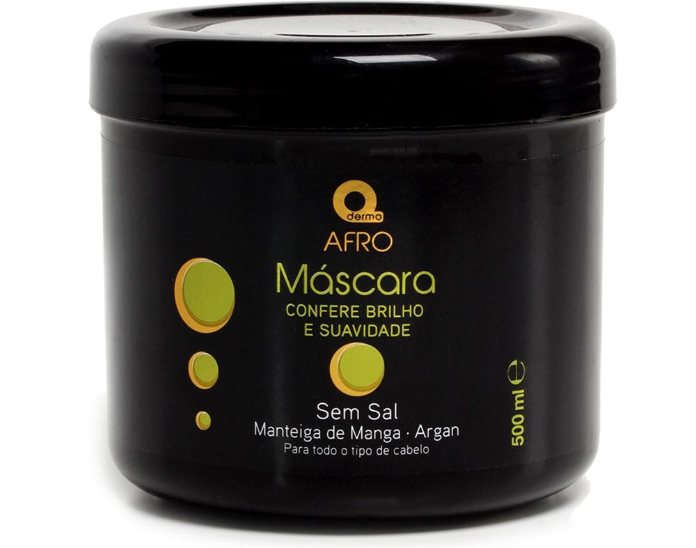 M&Aacute;SCARA DERMO AFRO SEM SAL MANTEIGA DE MANGA 500G image number 0
