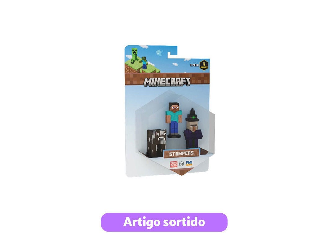 FIGURA MINECRAFT PACK 3 MODELOS SORTIDOS image number 0