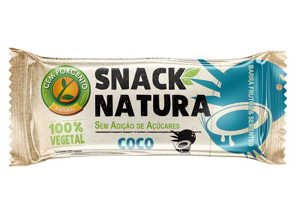 BARRA SNACK NATURA CEMPORCENTO COCO 30G image number 0
