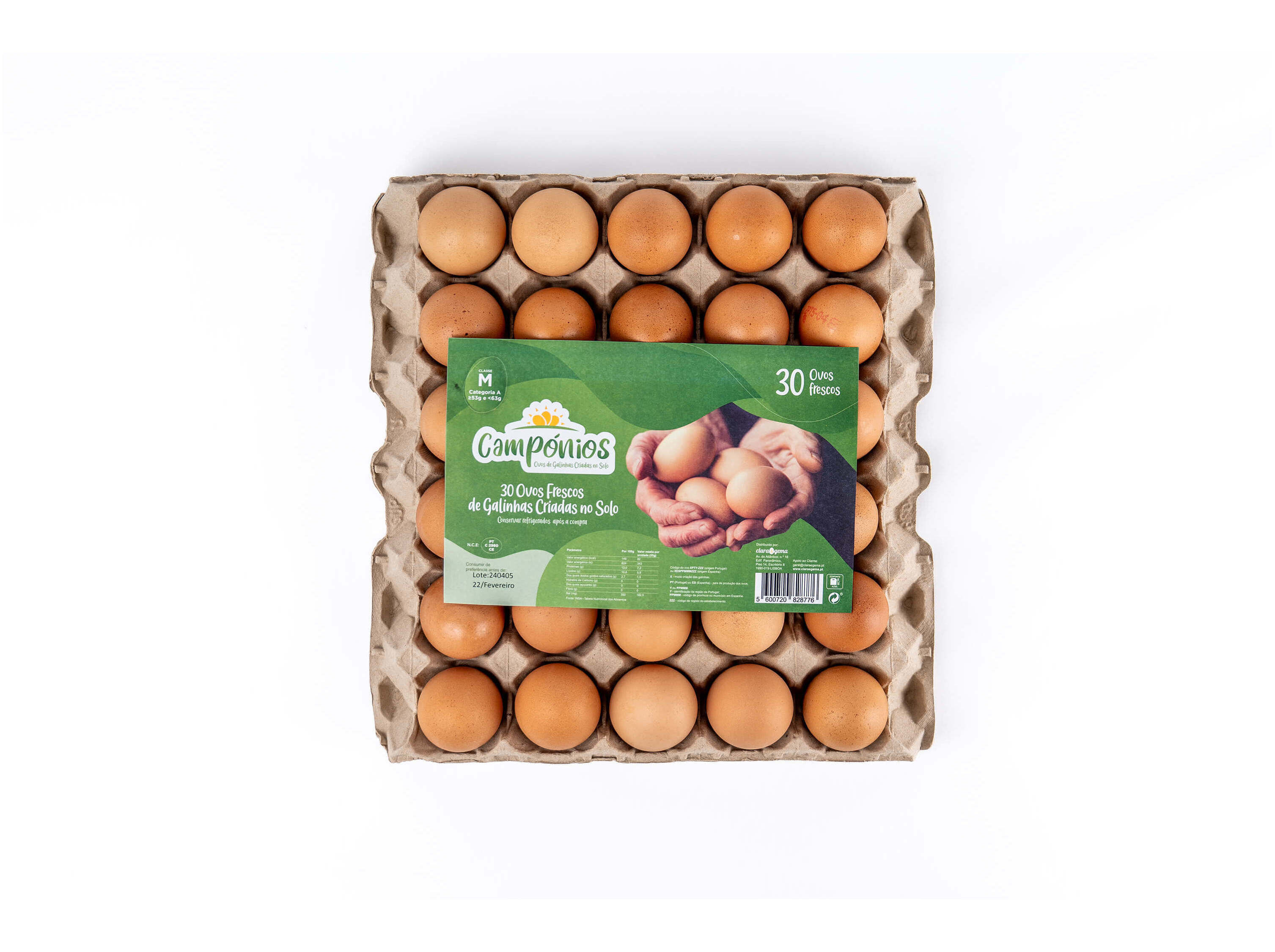 OVOS CAMPONIOS GALINHAS CRIADAS NO SOLO M 30UN image number 1