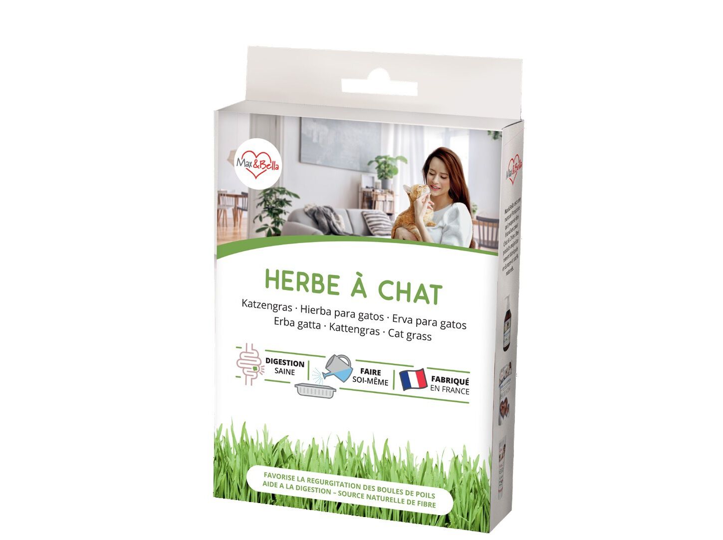 ERVA PARA GATO MAX&BELLA 100G image number 0