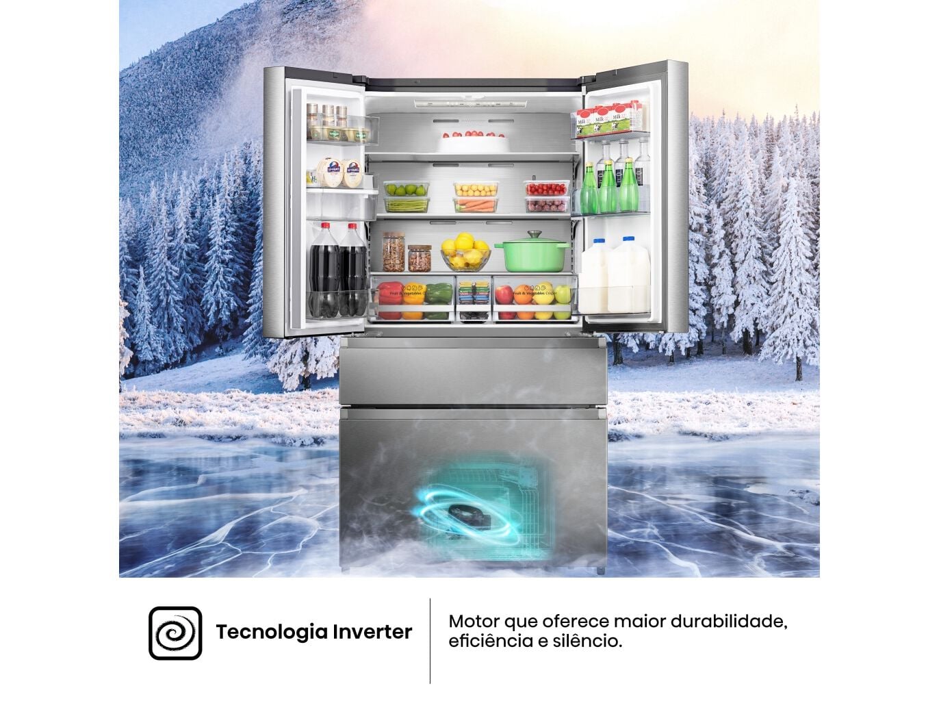 FRIGOR&Iacute;FICO AMERICANO HISENSE RF749N4SWSE (NO FROST E 178.5CM 579L INOX) image number 12