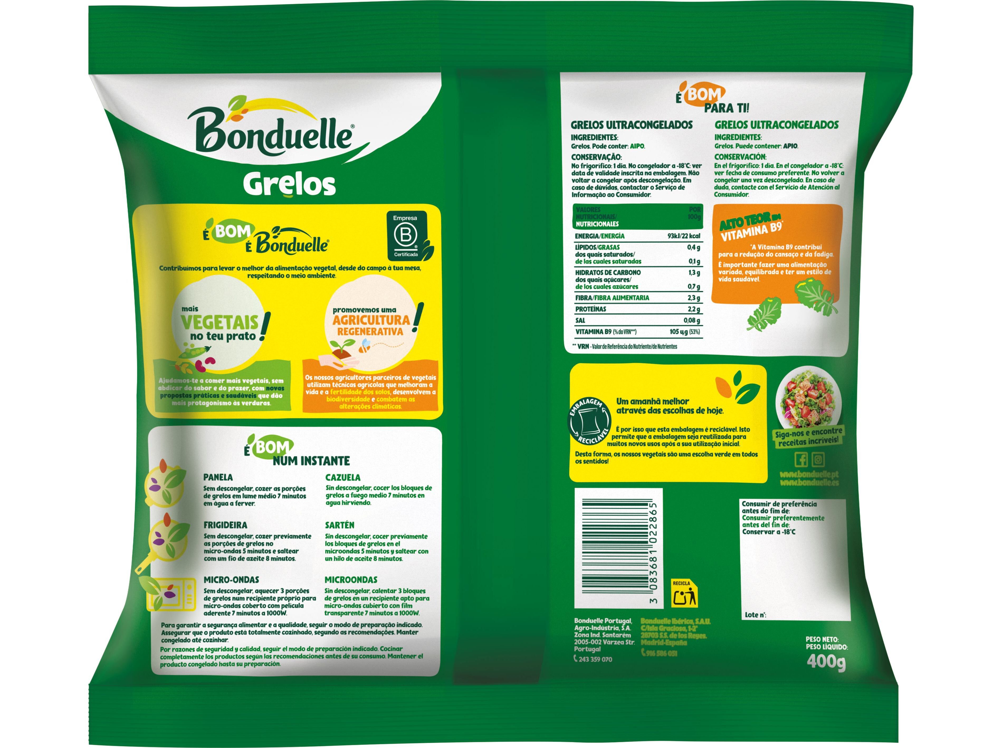 GRELOS BONDUELLE NABO EM FOLHAS 400G image number 1