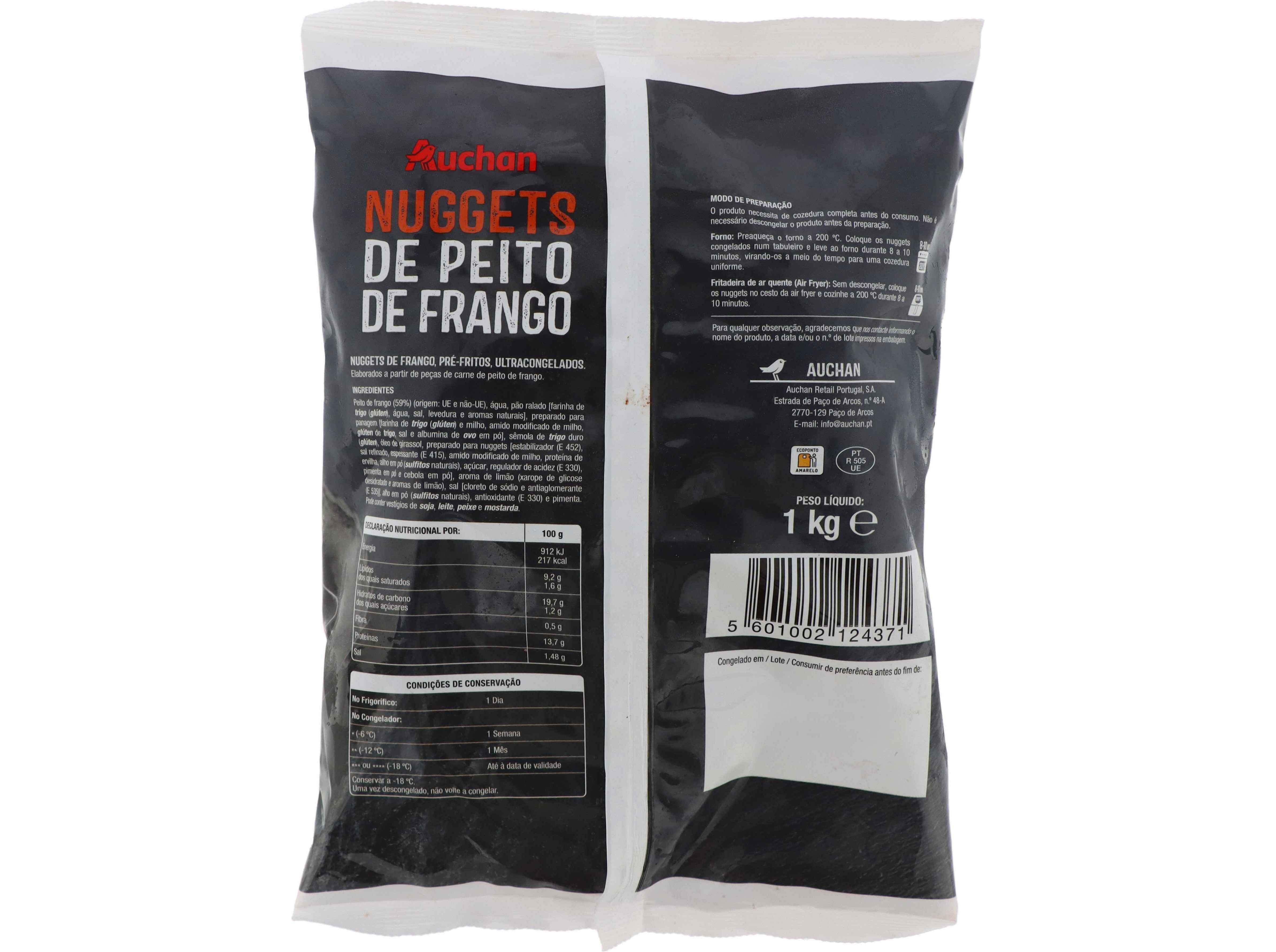 NUGGETS DE PEITO FRANGO AUCHAN 1KG image number 1