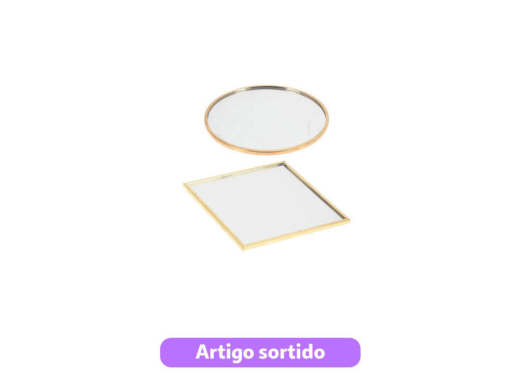 ESPELHO DOURADO 10CM MODELOS SORTIDOS