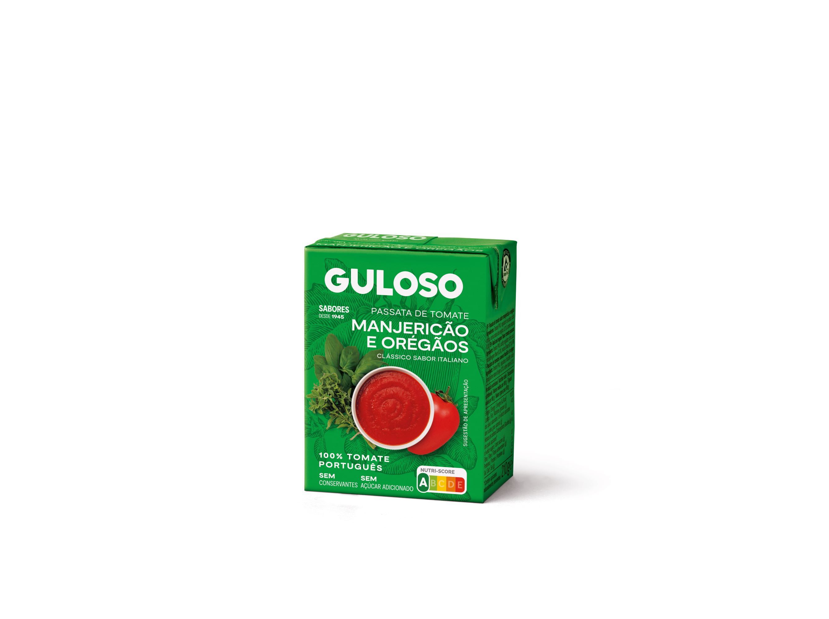 MOLHO PASSATA GULOSO C/MANJERICAO E OREG&Atilde;OS 210G
