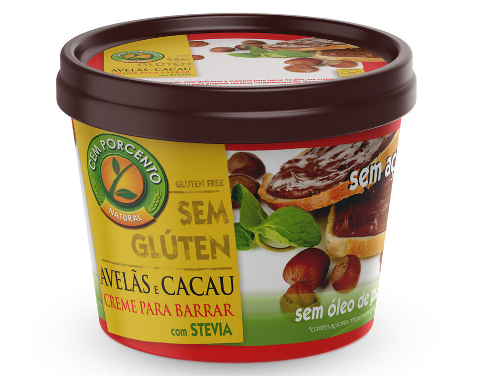 CREME CEM PORCENTO AVEL&Atilde; CACAU SEM A&Ccedil;&Uacute;CAR 200G image number 0