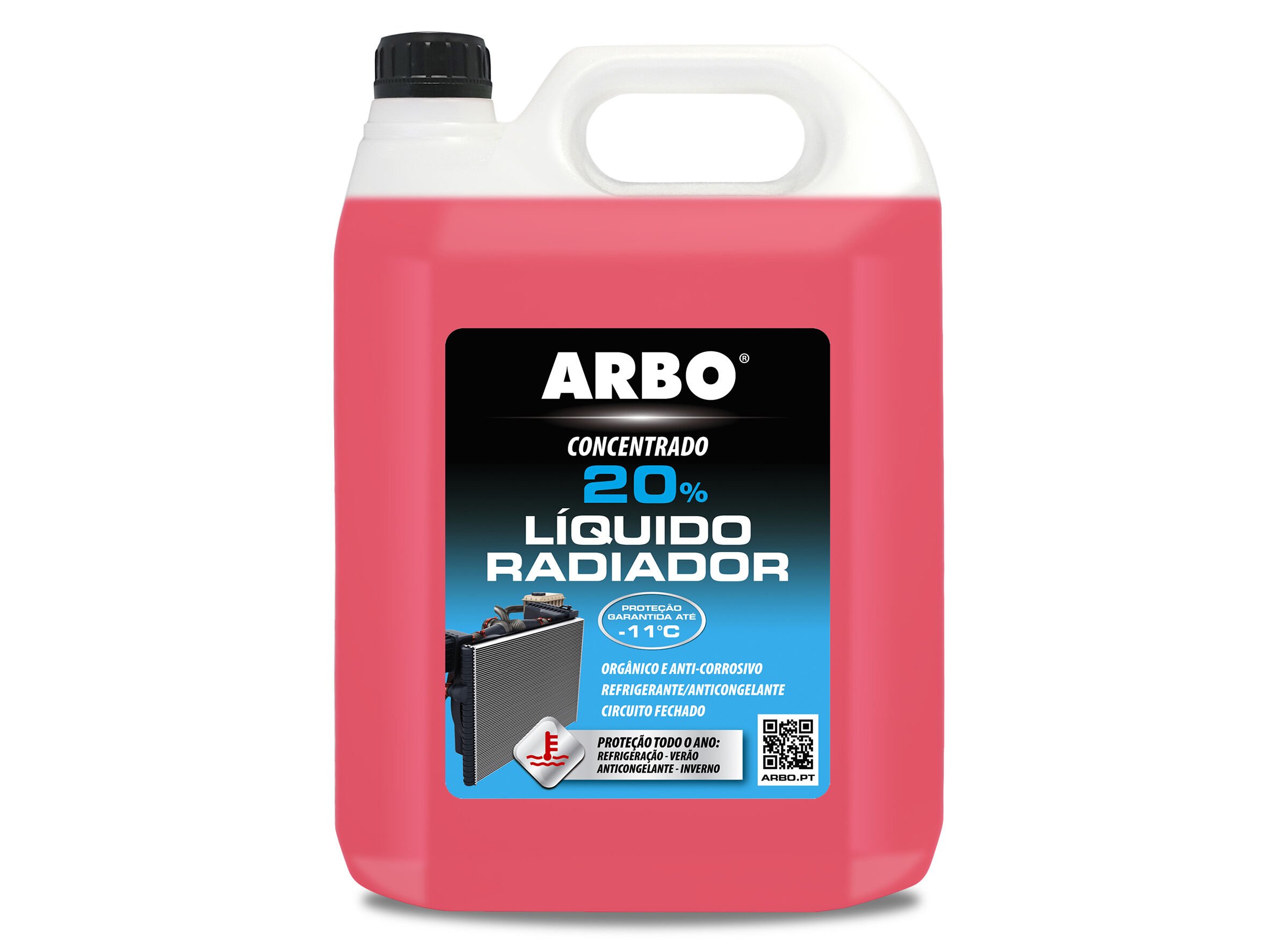 ANTICONGELANTE ARBO 20% VERMELHO 5LT