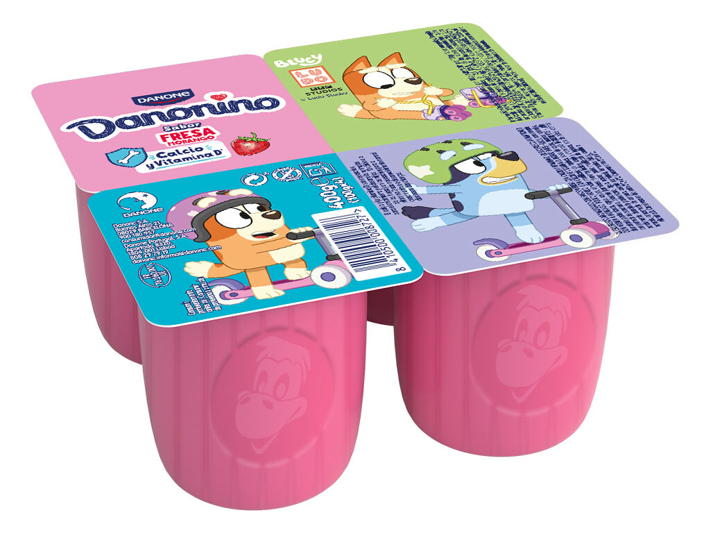 IOGURTE INFANTIL DANONINO MAXI MORANGO 4X100G image number 0