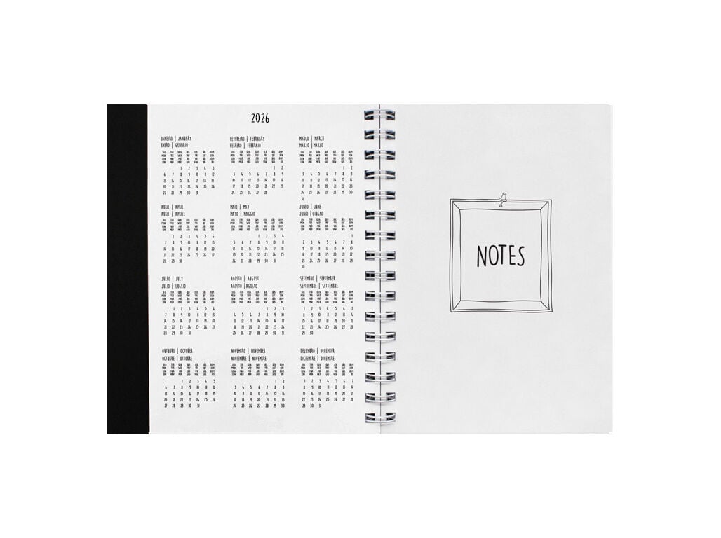 AGENDA SEMANAL 2026 A5 MAKENOTES ESPIRAL TROPICAL VIBES image number 6