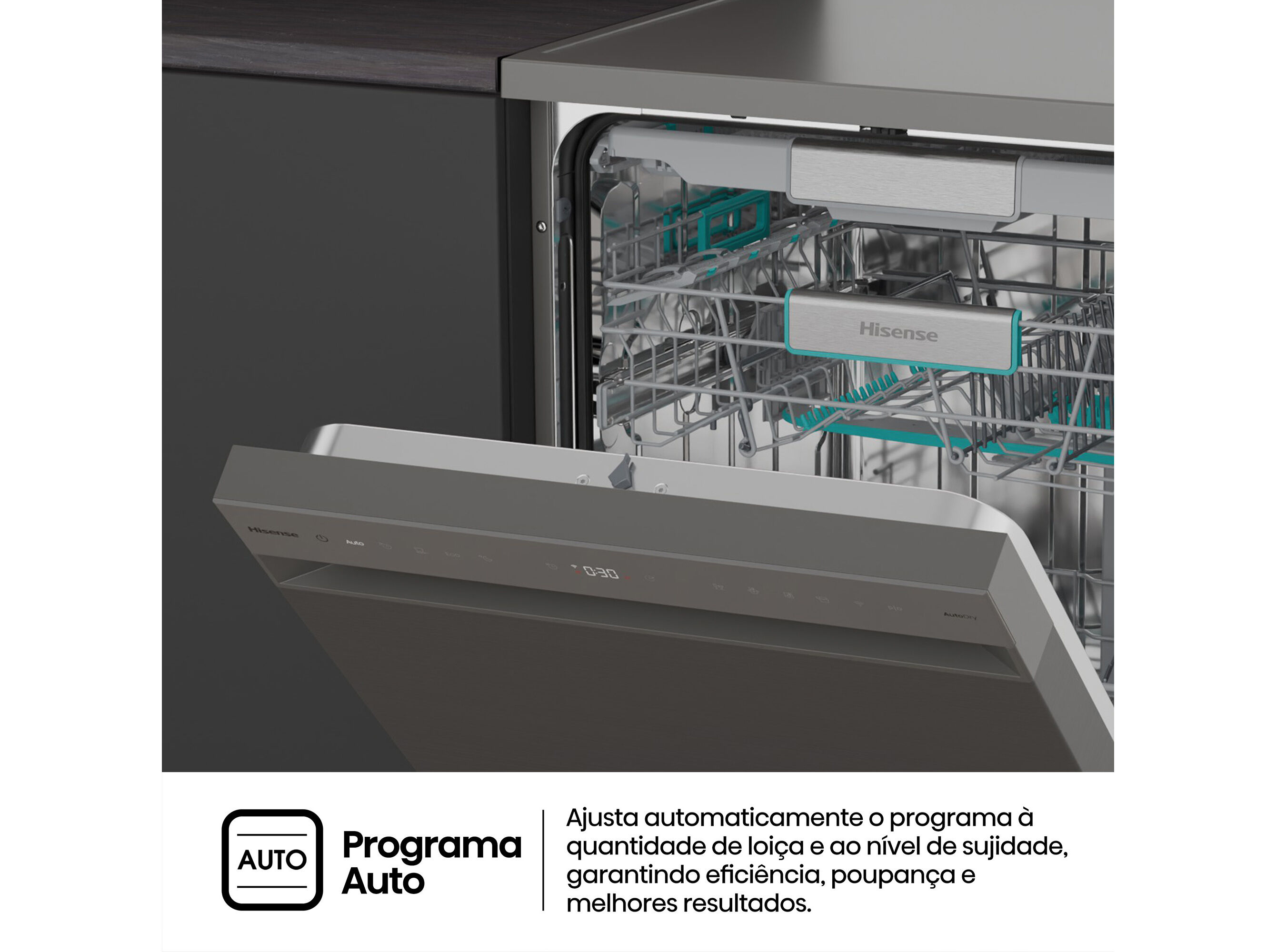 M&Aacute;QUINA LAVAR LOI&Ccedil;A HISENSE HS673A90X&nbsp; CLASSE A 16 CONJ. image number 10