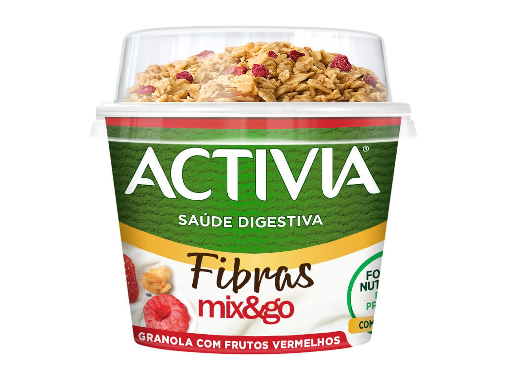 BIFIDUS ACTIVIA TOPPER GRANOLA FRUTOS VERMELHOS 165G image number 0