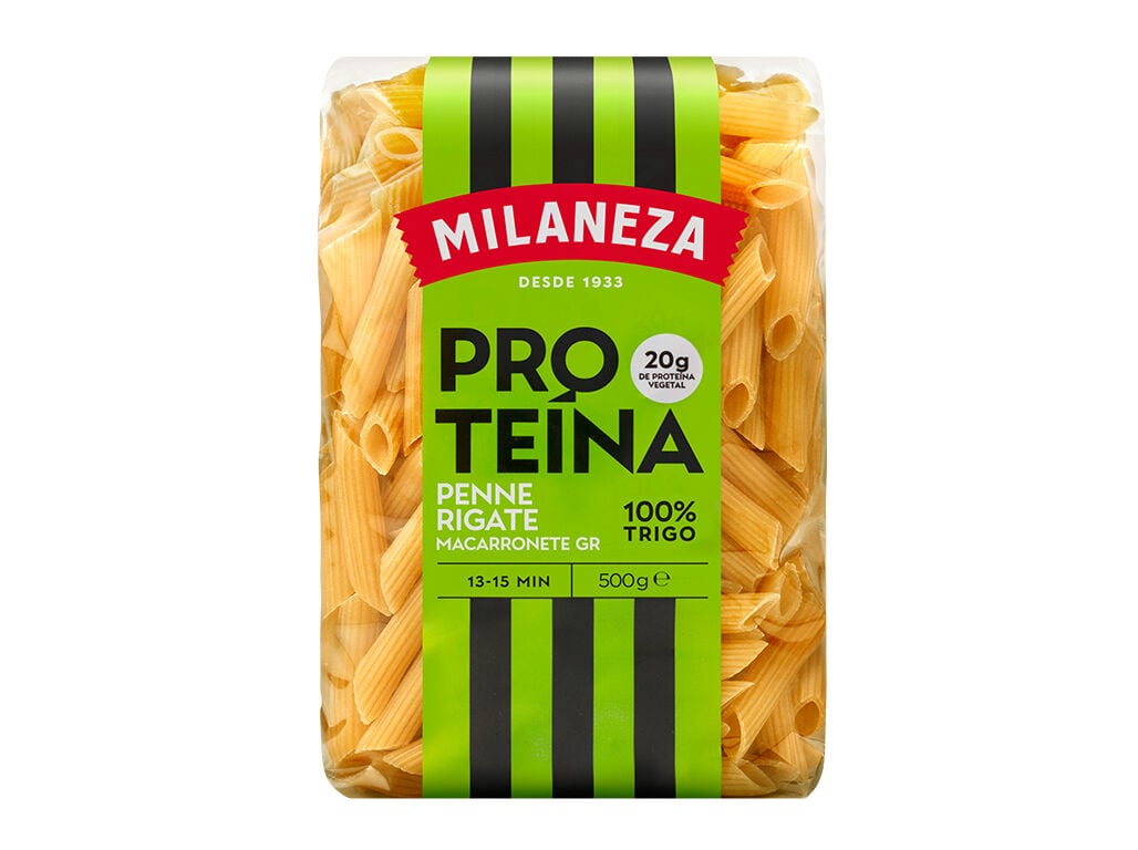 MASSA PENNE MILANEZA RIGATE PROTE&Iacute;NA 500G image number 1
