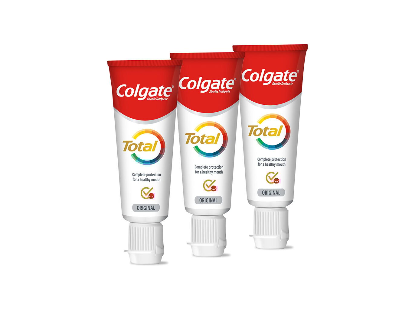 KIT VIAGEM PASTA DE DENTES PROTE&Ccedil;&Atilde;O TOTAL COLGATE 3X20ML image number 1