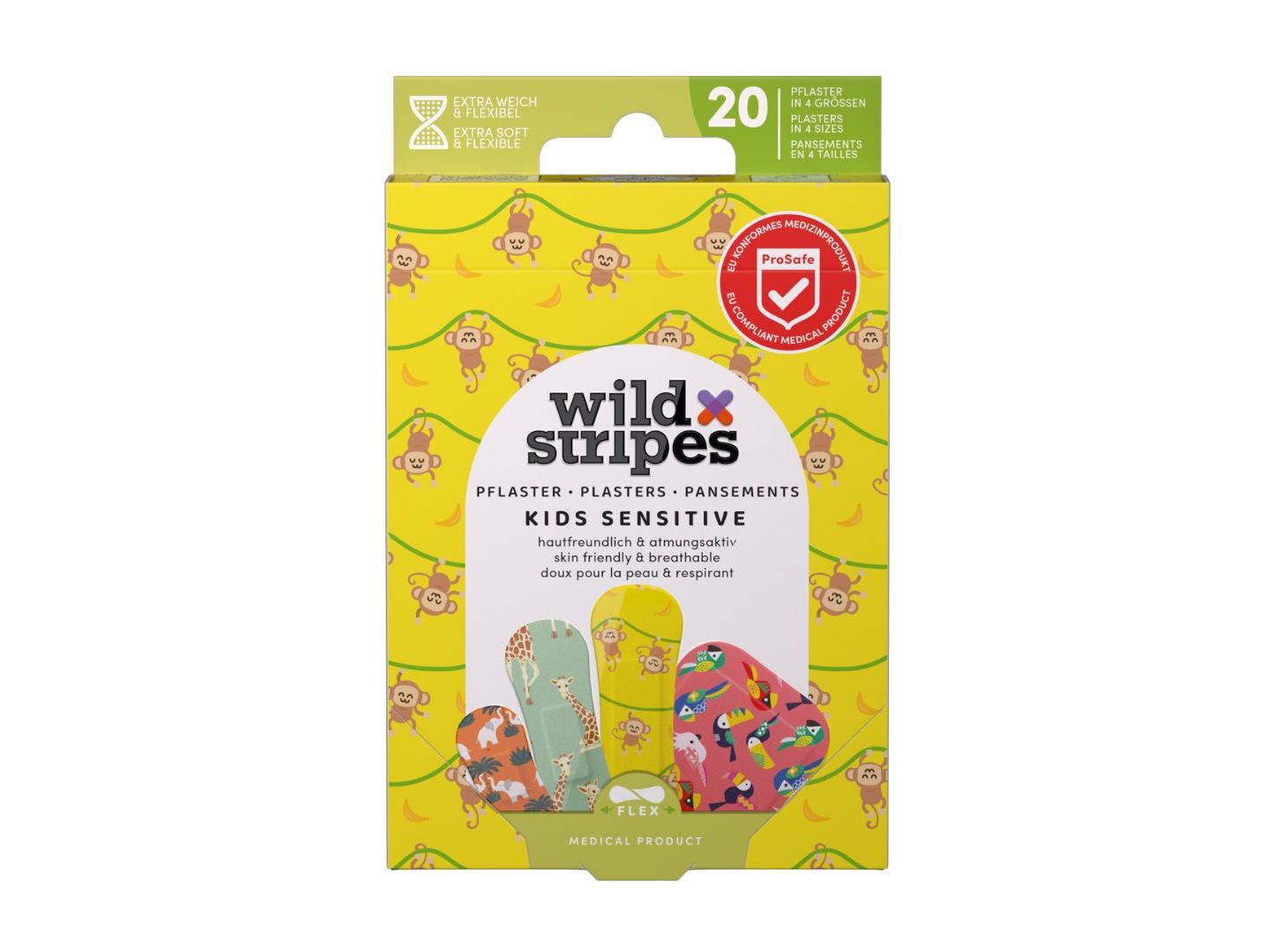 PENSOS R&Aacute;PIDOS WILD-STRIPES JUNGLE KIDS 20UN image number 0