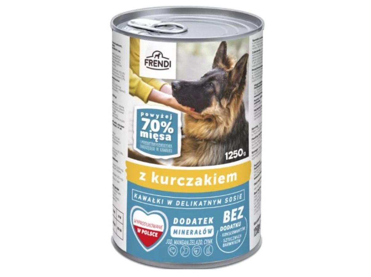 COMIDA H&Uacute;MIDA C&Atilde;O FRENDI FRANGO 1250G image number 0