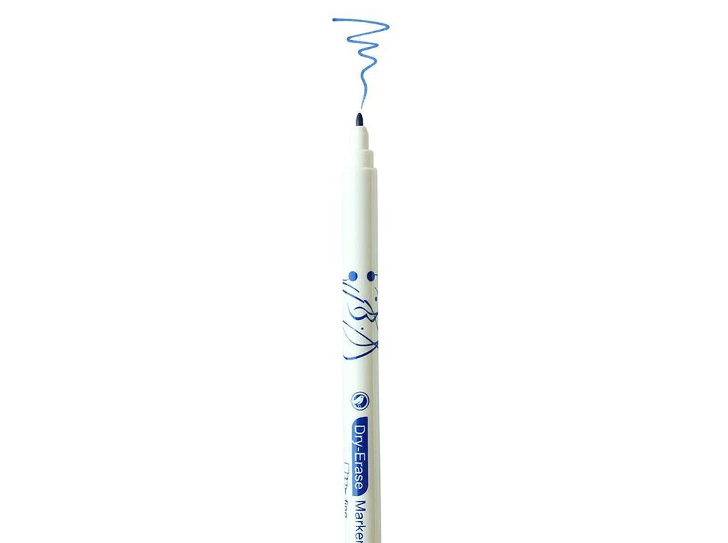 CONJUNTO DE 2 MARCADORES AZUL AUCHAN PARA QUADRO BRANCO image number 2