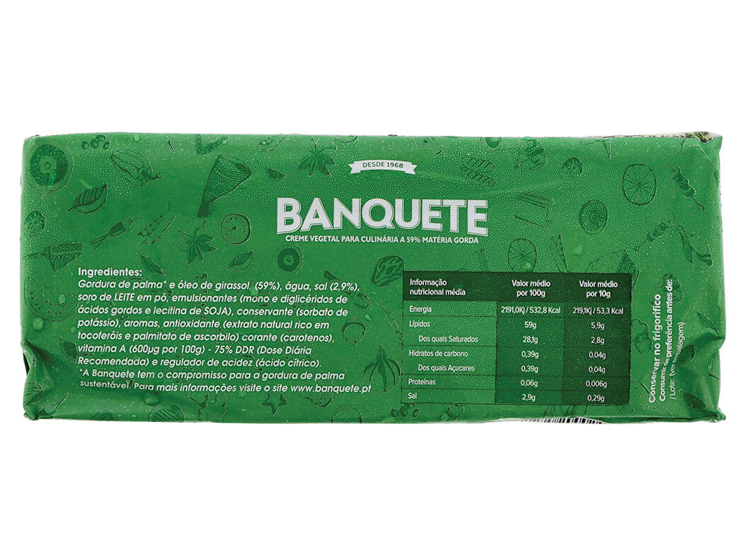 CREME VEGETAL BANQUETE CULIN&Aacute;RIA 1KG image number 1