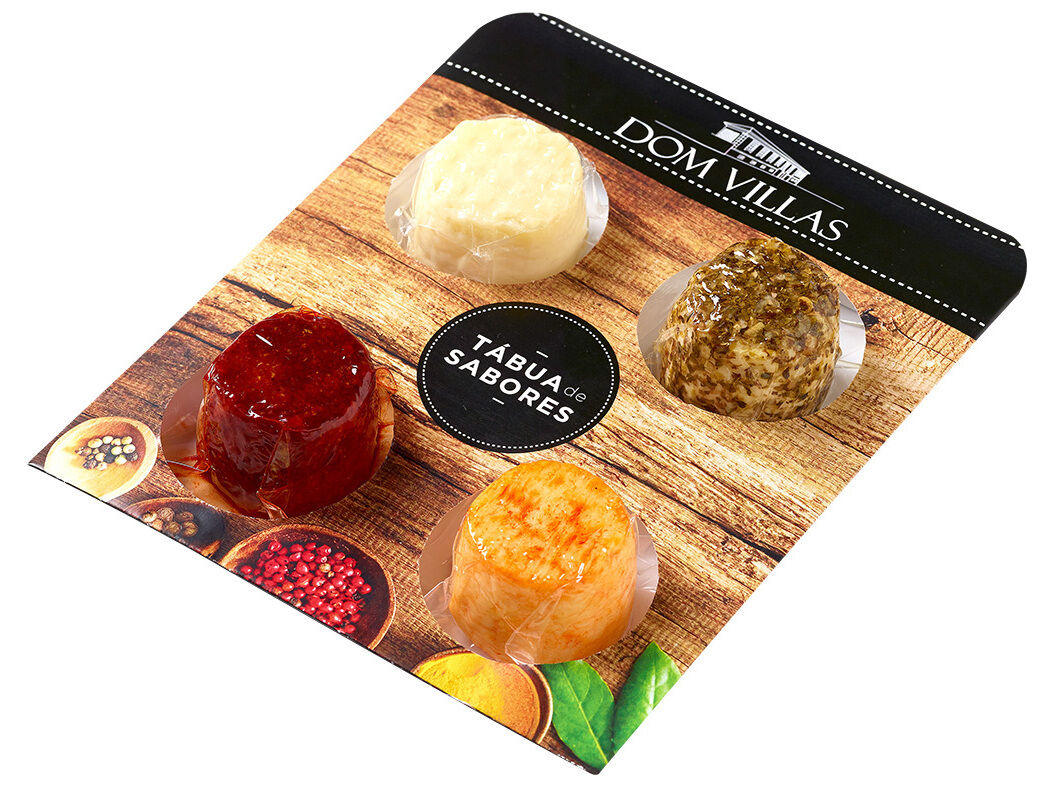 T&Aacute;BUA 4 QUEIJOS DOM VILLAS COM ESPECIARIAS 4X50G image number 0