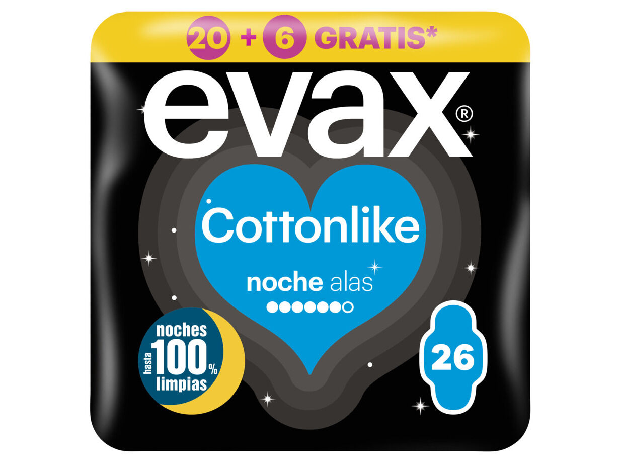 PENSOS EVAX COTTON NOITE ALAS 26 (21 + 5)