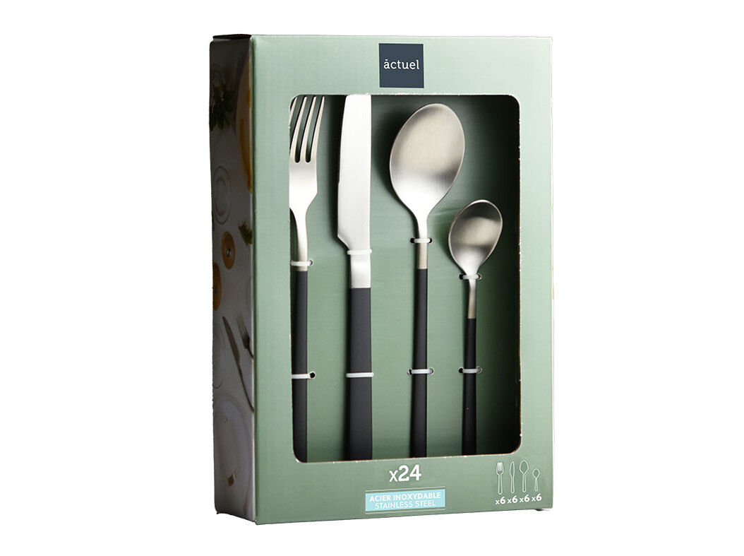 FAQUEIRO 24PCS ACTUEL CABO PRETO