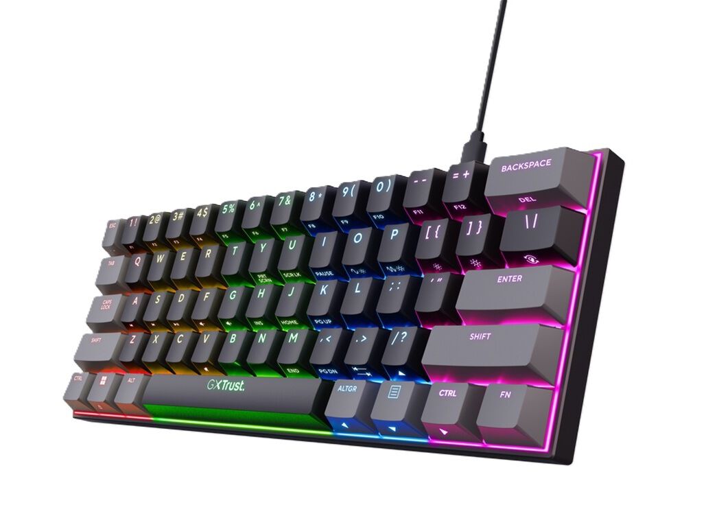 TECLADO GAMING TRUST 26351 GXT867 ACIRA 60 MINI image number 1