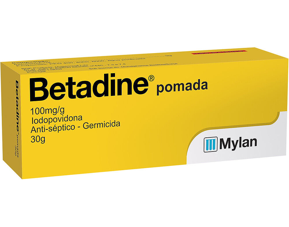 POMADA BETADINE D&Eacute;RMICA 100MG/G 30G image number 0