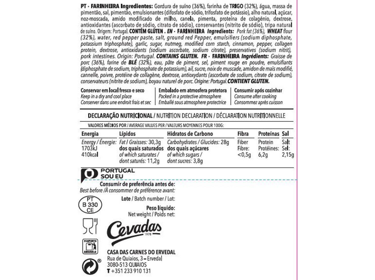 FARINHEIRA CEVADAS 200G image number 1