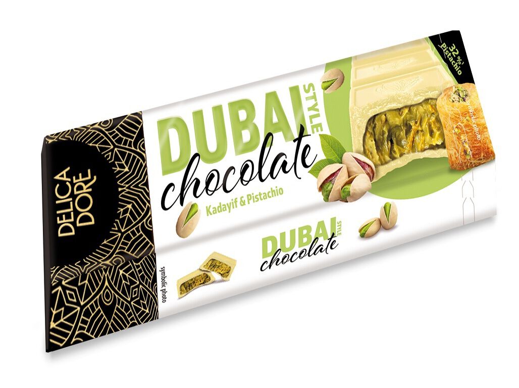 CHOCOLATE BRANCO DELICADORE DUBAI 70GR image number 1