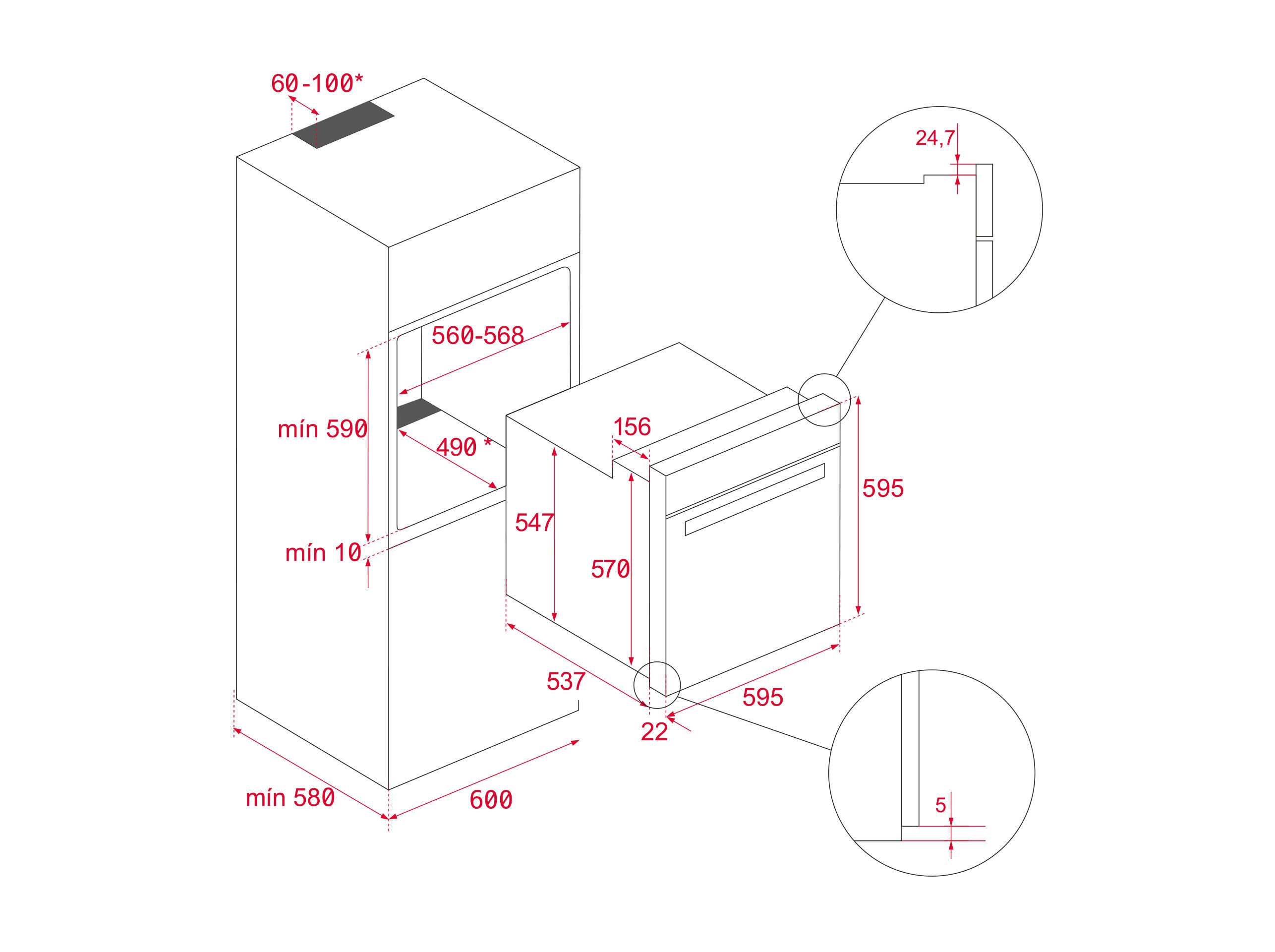 FORNO MULTIFUN&Ccedil;&Otilde;ES TEKA HCB 6525 SS INOX 70L image number 5
