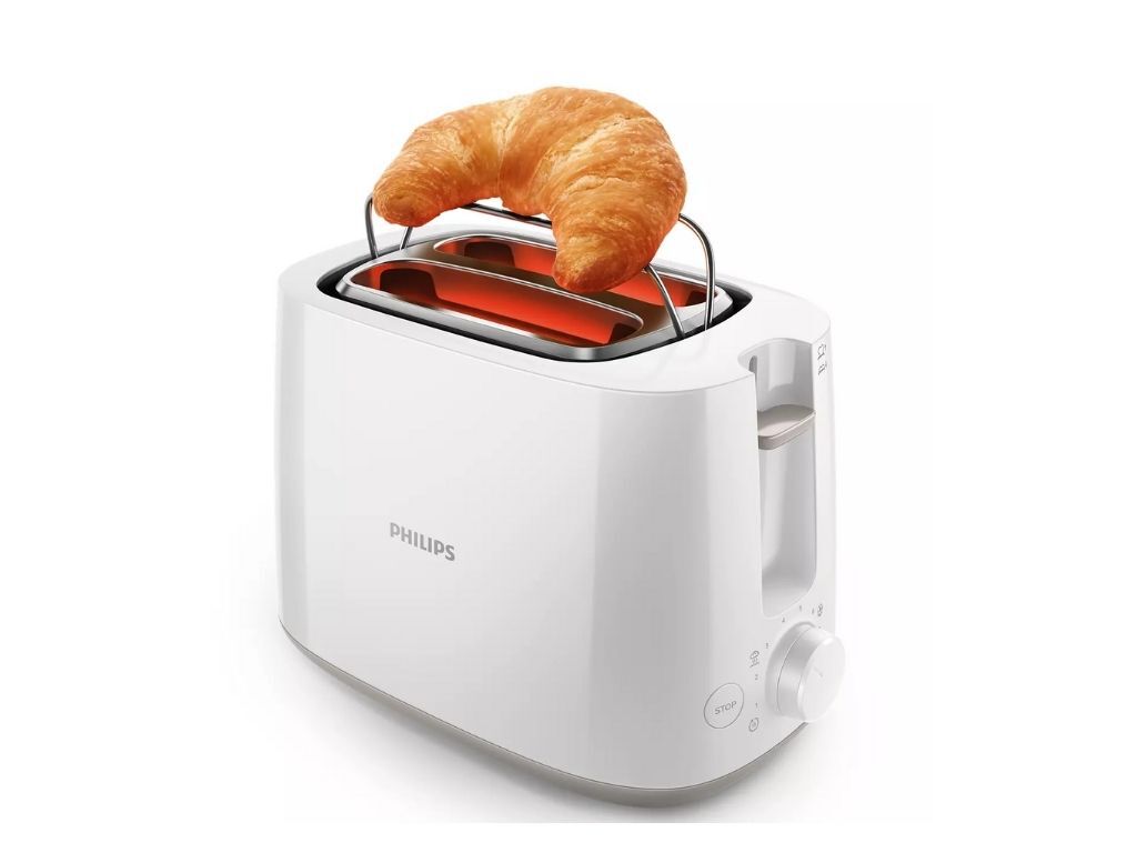 TORRADEIRA 2 FENDAS PHILIPS HD2581/00 BRANCO 830W image number 1