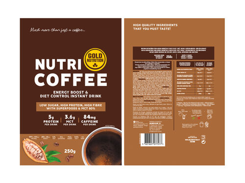 NUTRI COFFEE GOLDNUTRITION 250 G image number 1