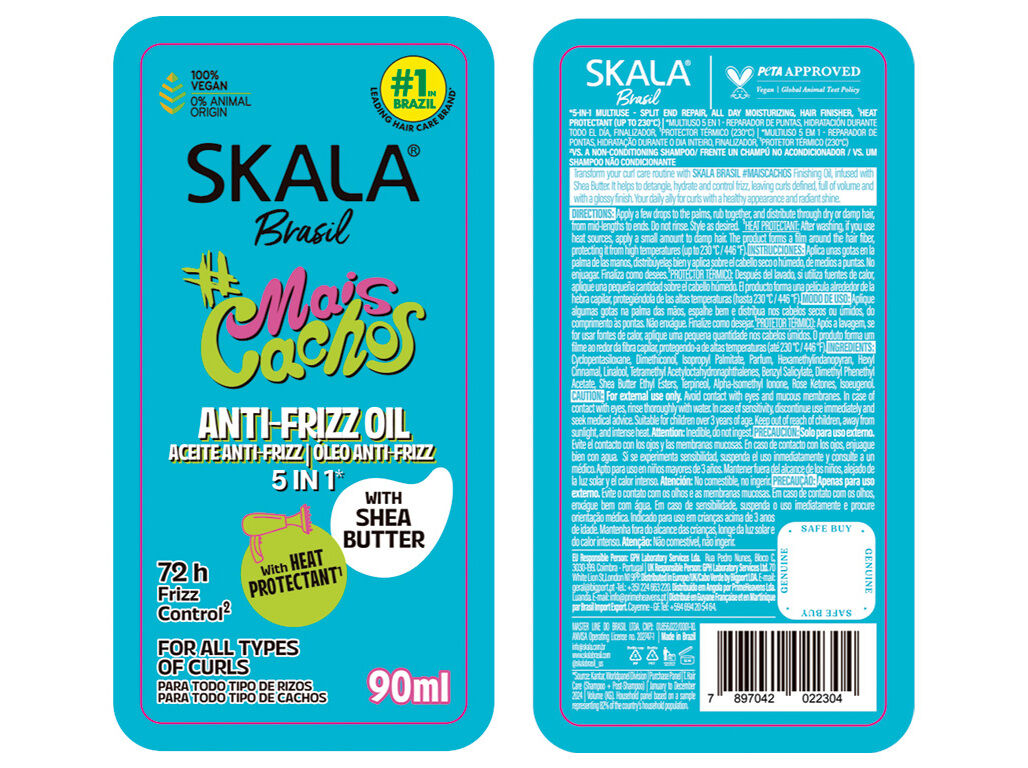 &Oacute;LEO SKALA MAIS CACHOS ANTI-FRIZZ 90 ML image number 1