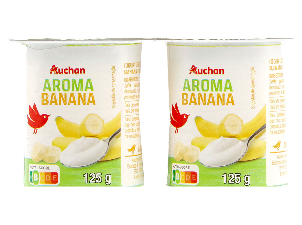 IOGURTE AUCHAN AROMA BANANA 4X125G