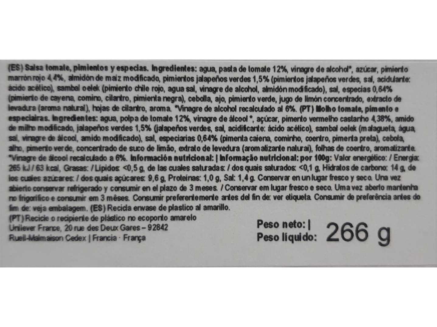 MOLHO AMORA MEXICANO 266G image number 1