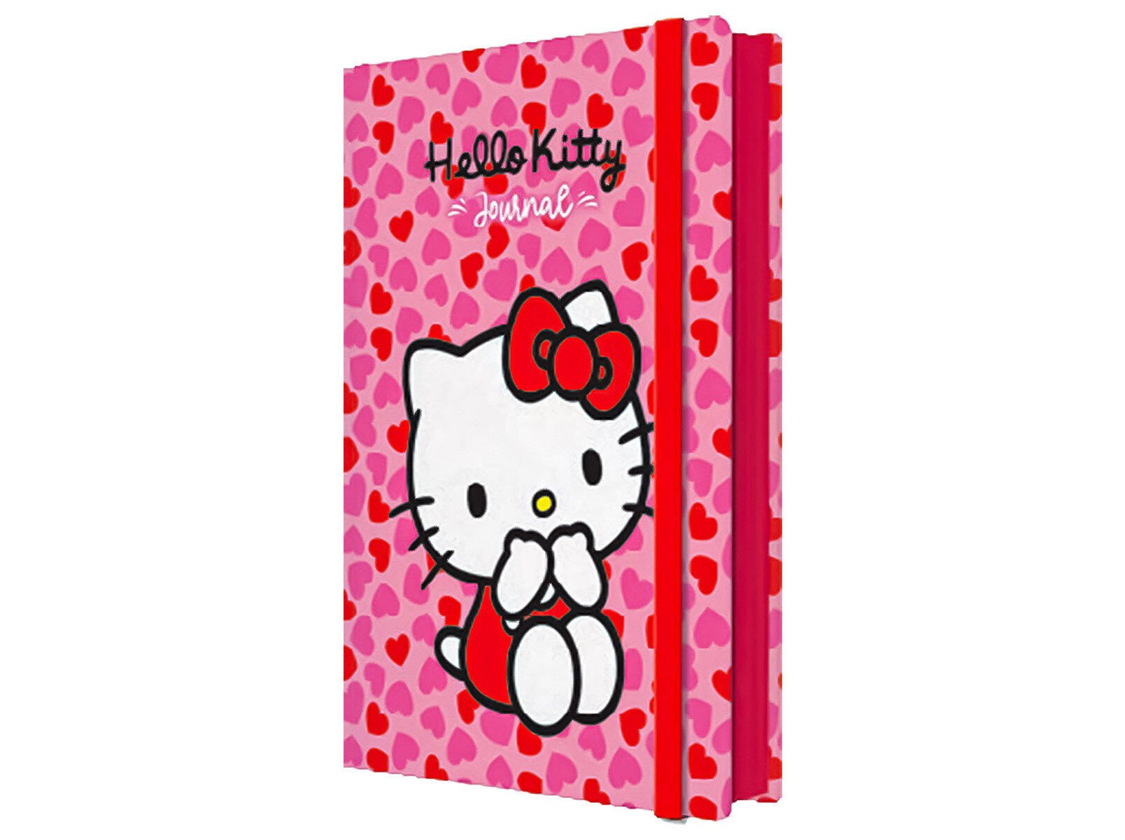 CADERNO DE NOTAS A5 HELLO KITTY COM EL&Aacute;STICO 14.8X21X2CM image number 1