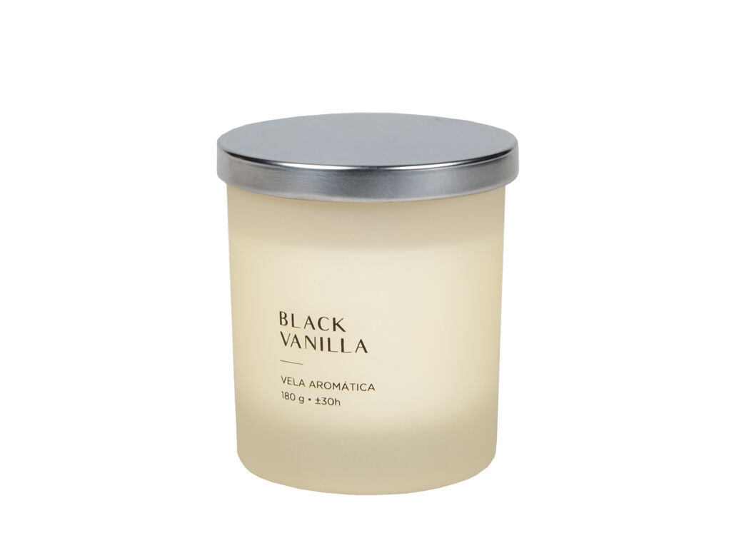 VELA EM COPO VIDRO MANULENA BLACK VANILLA 180G